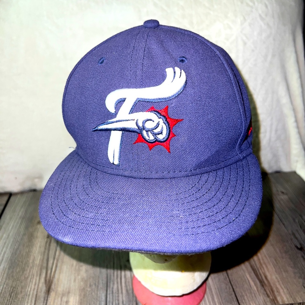 Reading Fightins Phillies Hat 7 1/4 Fitted Blue Milb New Era 59fifty Cap Adult